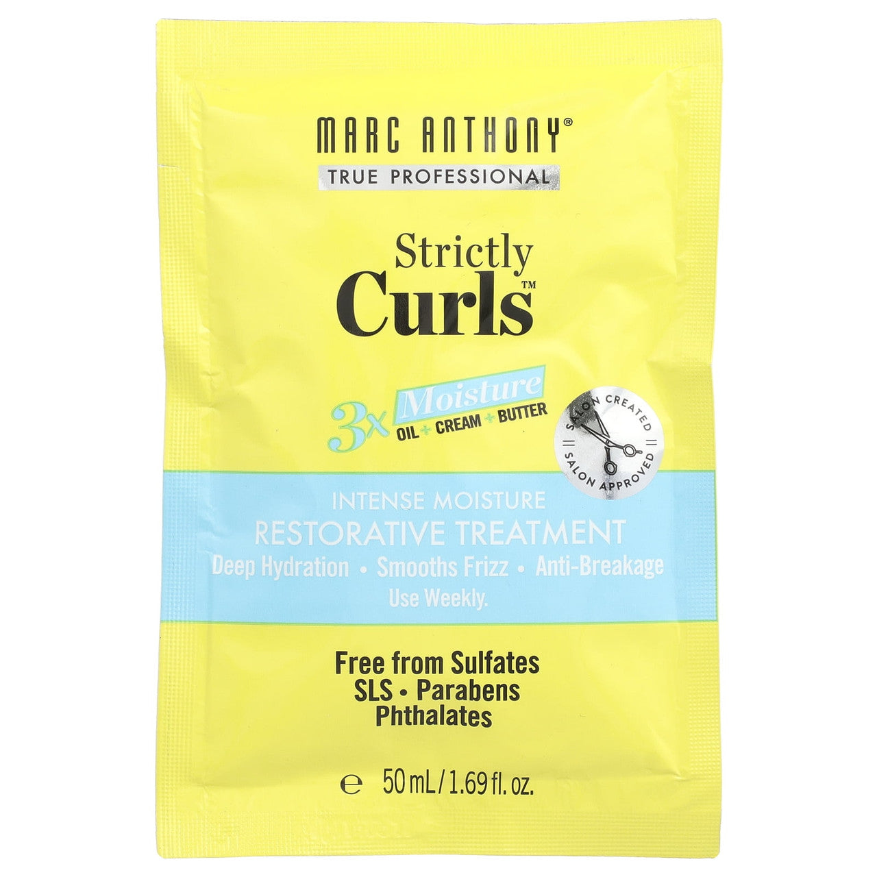 Marc Anthony Strictly Curls 3X Restorative Hair Treatment, 1.69 Oz